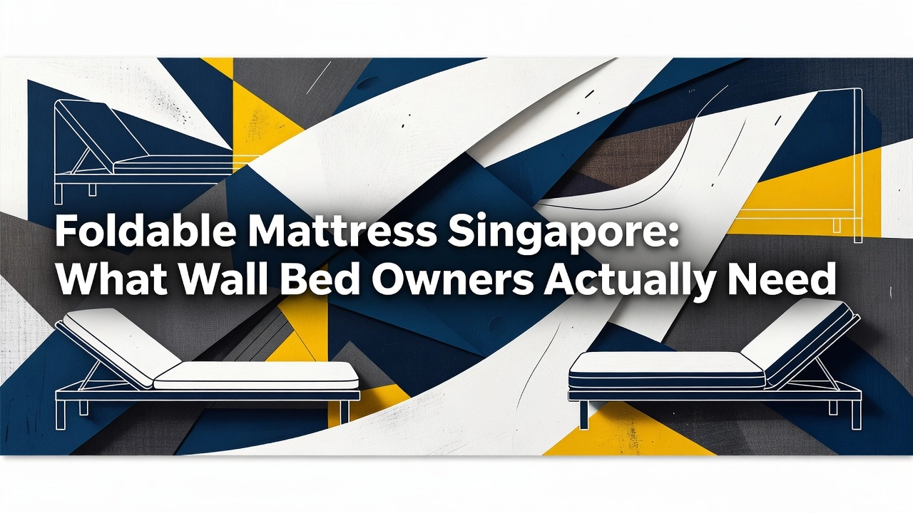 Professional header image for comparison analysis: Foldable Mattress Singapore: What Wall Bed Owners Actuall...